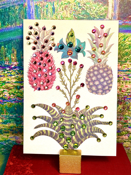 Crystal Pineapple Card